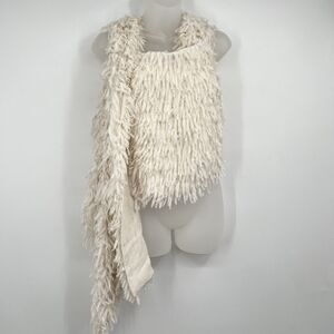 PEACHOO KREJBERG Asymmetrical Vest Blouse Top Runway Fashion